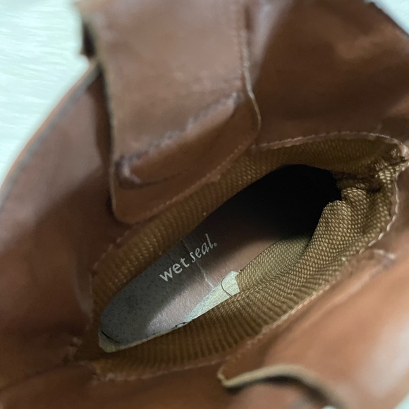 Wet Seal Women Western Style Mid-Calf Boot In Brown Size 7 - Picture 12 of 12